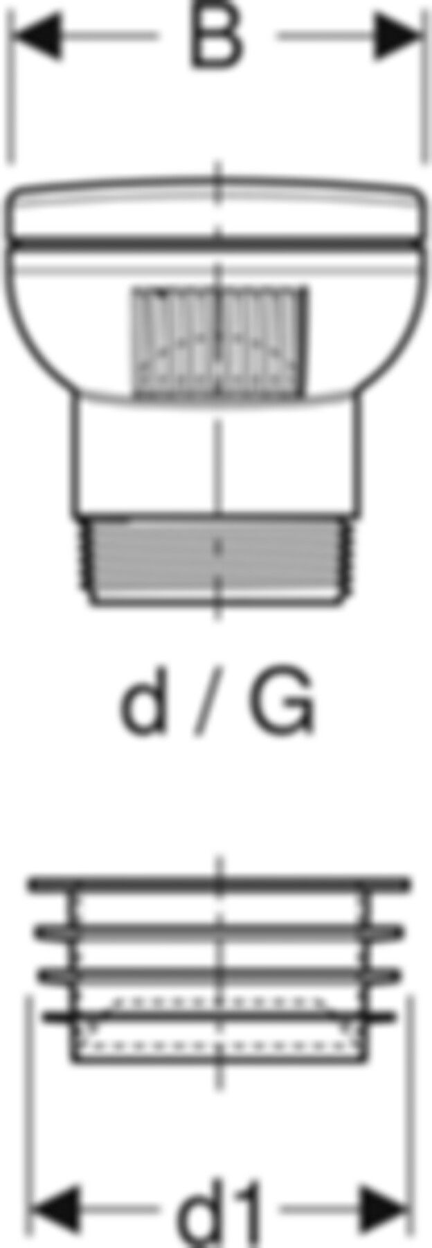Geberit PE Rohrbelüftungsventil GRB50 - für Silent-db20 und PE