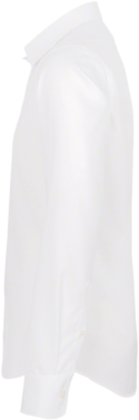 Hemd 1/1-Arm Business Tail. L weiss - 100% Baumwolle