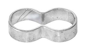 Doppelklemme 12-13 mm - geschlossene Ausf. verz.