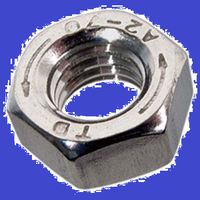 Sechskantmuttern 0,8 d m. Linksgewinde - INOX A2