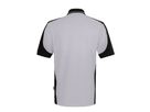 Hakro Poloshirt Contrast Mikralinar Gr.L - titan/schwarz