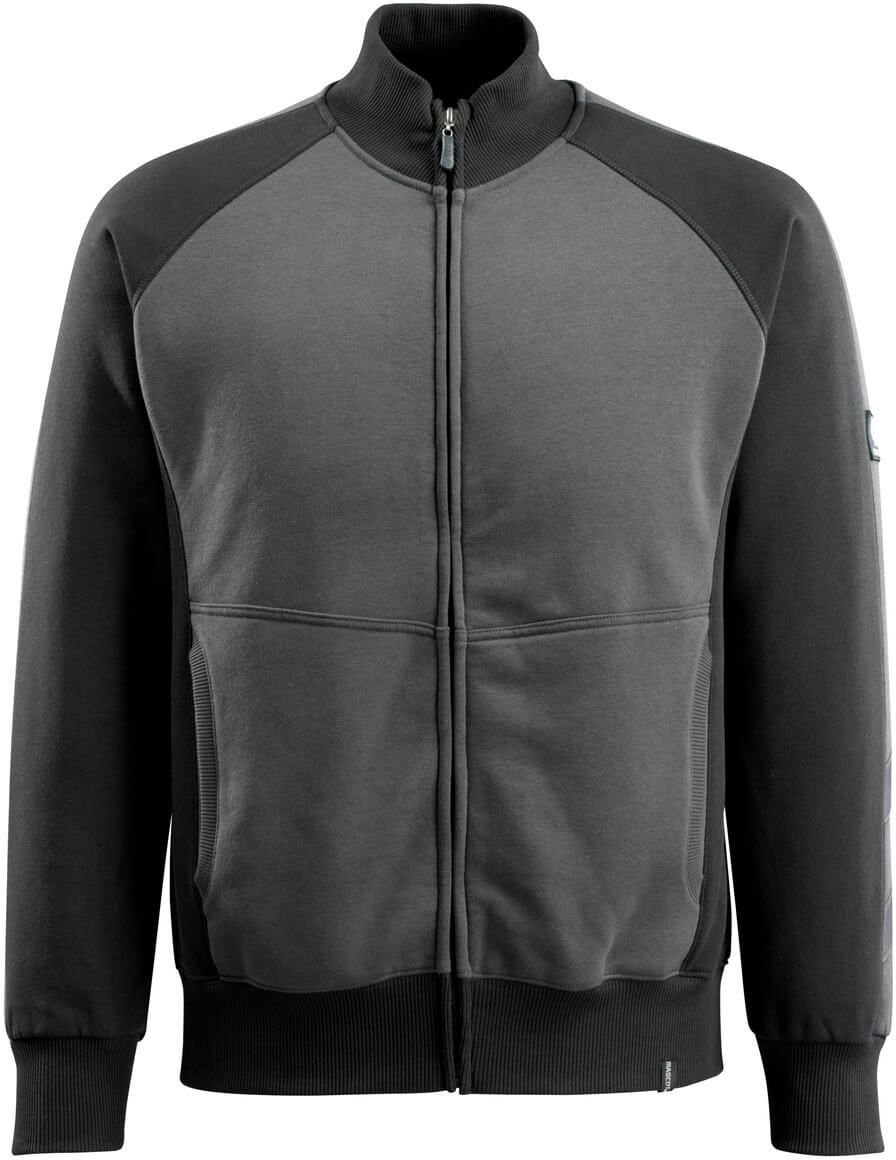 Amberg Sweatshirt mit Reissverschluss - 60% CO / 40% PES, 340 g/m²