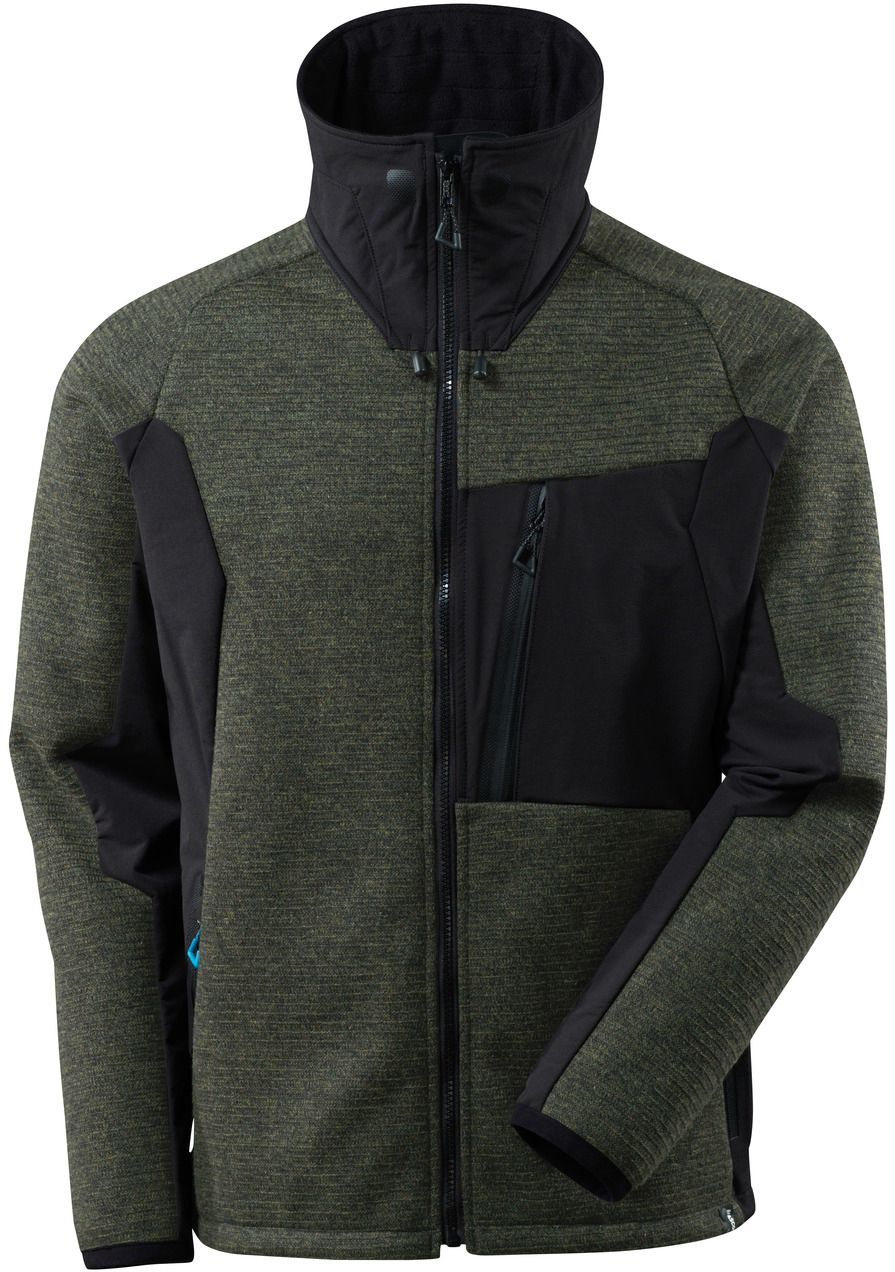 Advanced Strickjacke mit Membran - 78% Polyester/15% Polyacryl, 460 g/m²