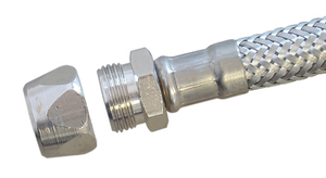 Panzerschlauch Klemmringverschr. gerade - Silikon DN 8, 10bar
