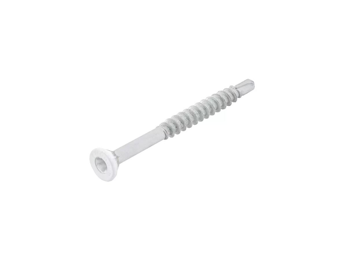 Senk-Holzbohrschrauben Torx - Verzinkt blau, RAL 9010 weiss