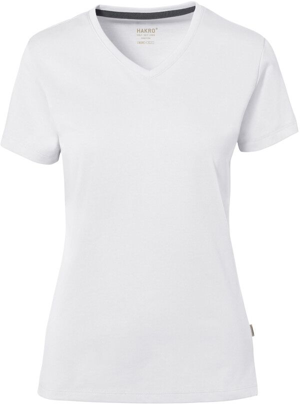Damen V-Shirt Cotton Tec - 50% CO / 50% PES, 185 g/m²
