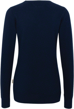 Damen-V-Pullover Prem.-Cotton XS tinte - 100% Baumwolle