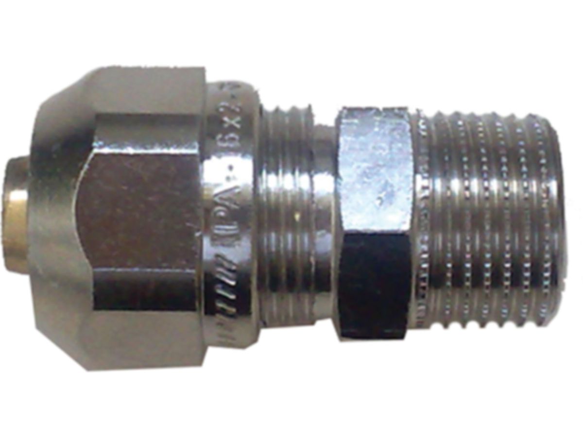 Übergangsverschraubung,vernickelt - mit AG  1/2"-16x2