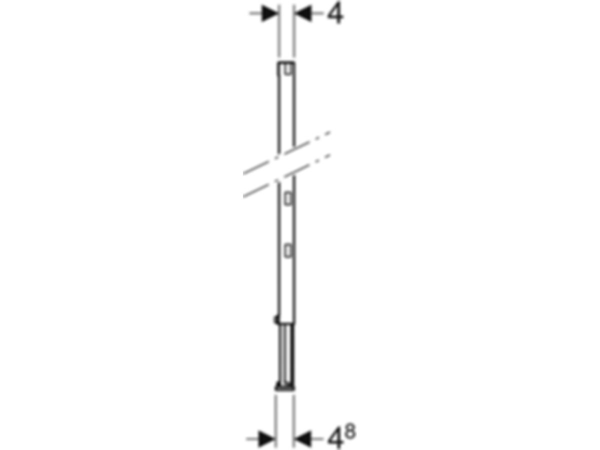 Geberit Duofix Ständer teilhoch - 112-144 cm