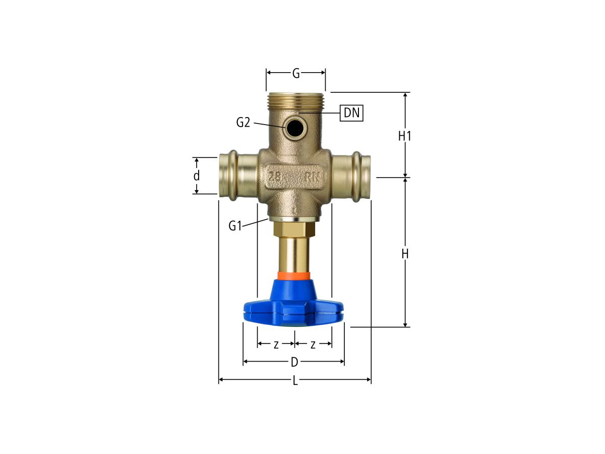 Optipress-Aquaplus-Batterieventil - 28 x 25