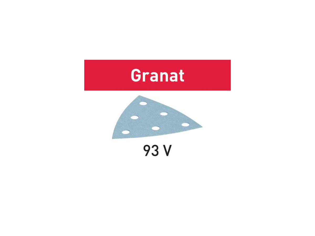 Schleifblätter V93/6 95x88nn Korn 240 - Festool Granat, (Pack à 100 Stk.)