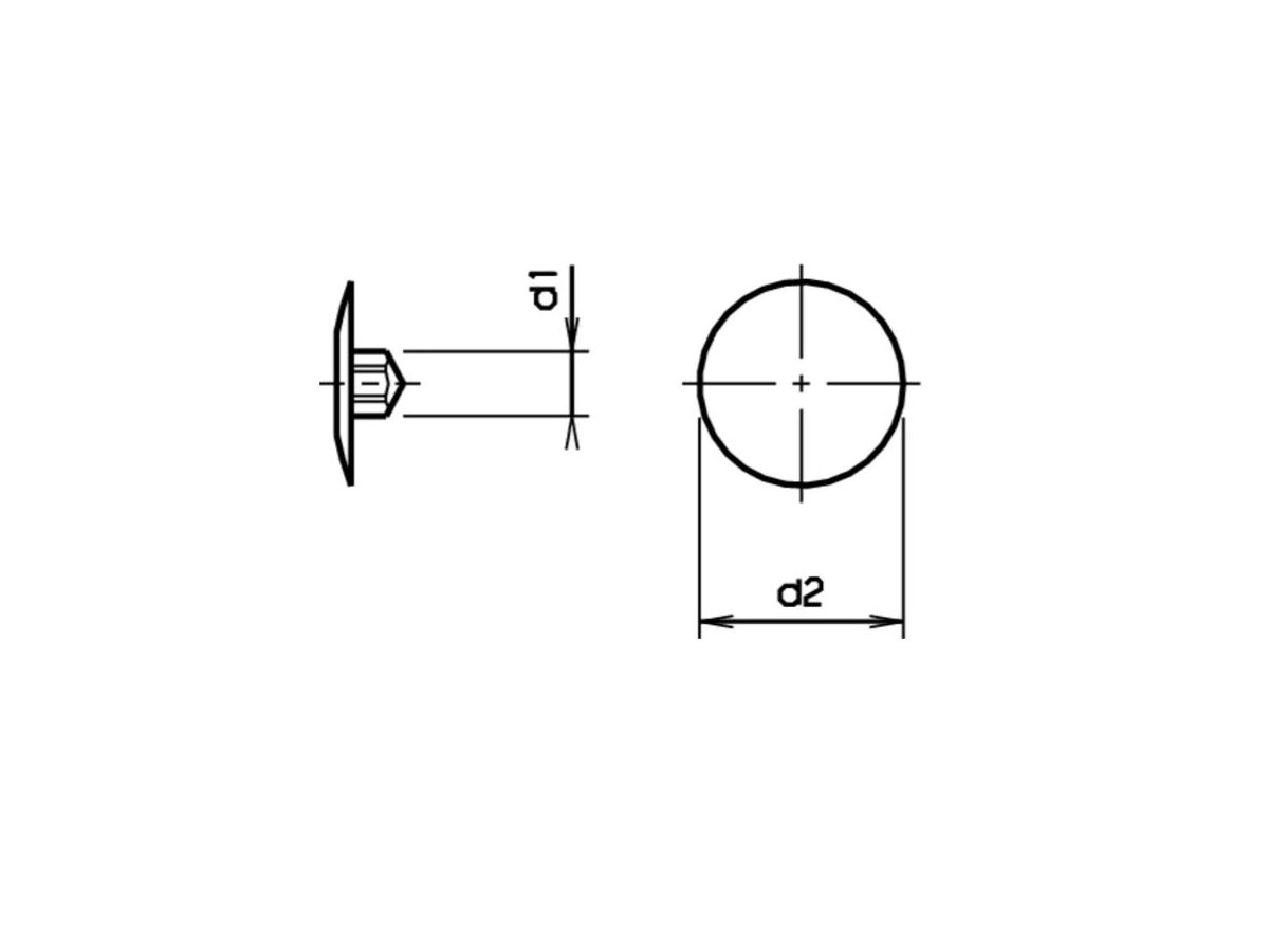 Abdeckkappen zu Spanplattenschrauben - Kunststoff, Torx