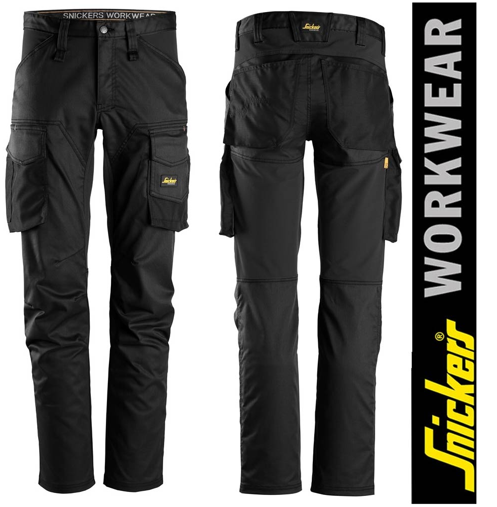 AllroundWork Arbeitshose - schwarz, ohne Knietaschen