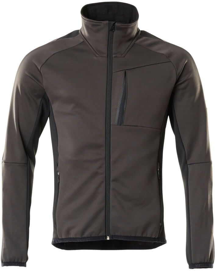 Fleecepullover mit Reissverschluss - 94% PES / 6% EL, 260 g/m2