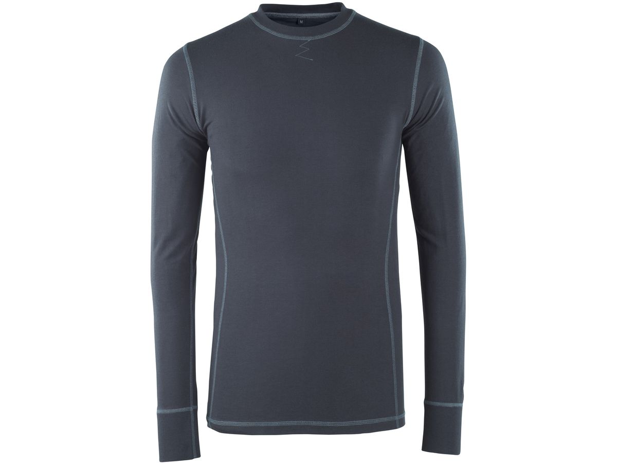 Olten Unterhemd schwarz/blau Gr. M - 60% Modacr./39% Baumw/1% Kohlef. 200g/m²