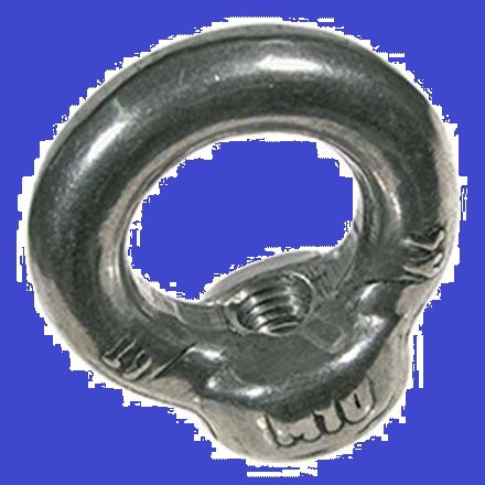 Ringmuttern INOX A4 blank gebeizt - DIN 582