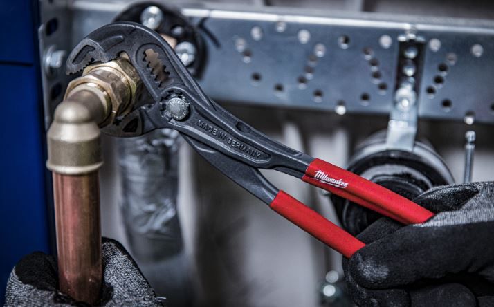 Wasserpumpenzange MILWAUKEE 300 mm - mit Druckknopfverstellung