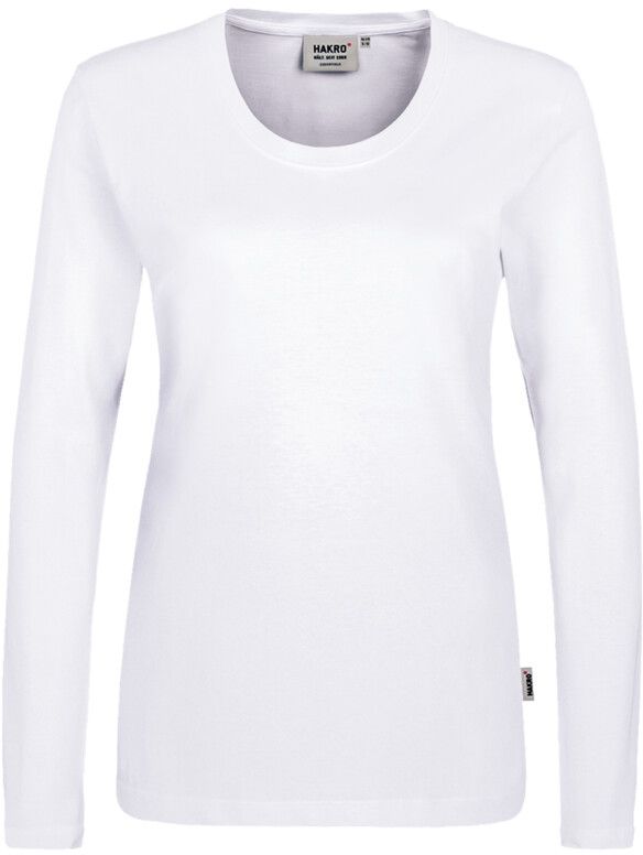 Klassisches Longsleeve-Shirt mit Rund- - hals-Ausschnitt. 100 % Baumw. Gr. XS-3XL