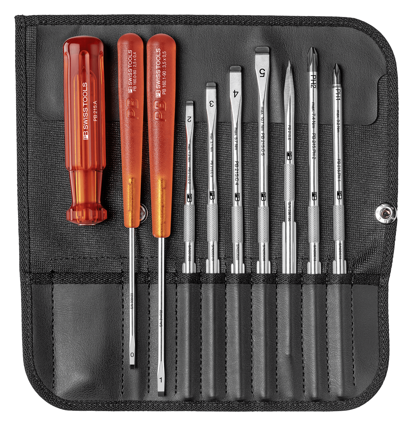 Schraubenzieherset PB 215 - Classic m. 215A,C2-5,E2,P1,160/0+160/1