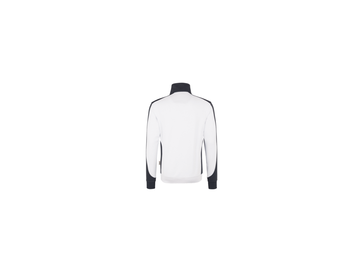 Zip-Sweatsh. Co. Perf. 4XL weiss/anth. - 50% Baumwolle, 50% Polyester, 300 g/m²