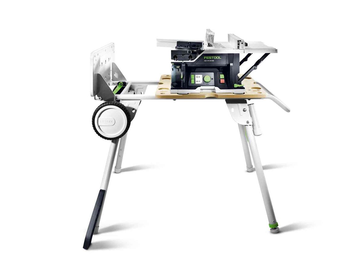 Akku-Tischkreissäge CSC SYS 50 EBI-Set - Festool, mit Akku 2 x 5 Ah.&Untergestell