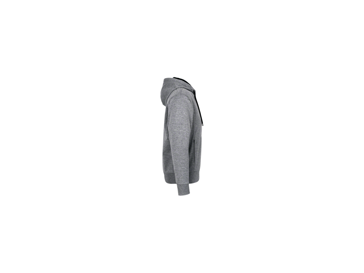 Kapuzenjacke Bonded 2XL grau mel./tinte - 75% Polyester, 25% Baumwolle, 340 g/m²
