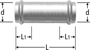Optipress-G-Schiebemuffe