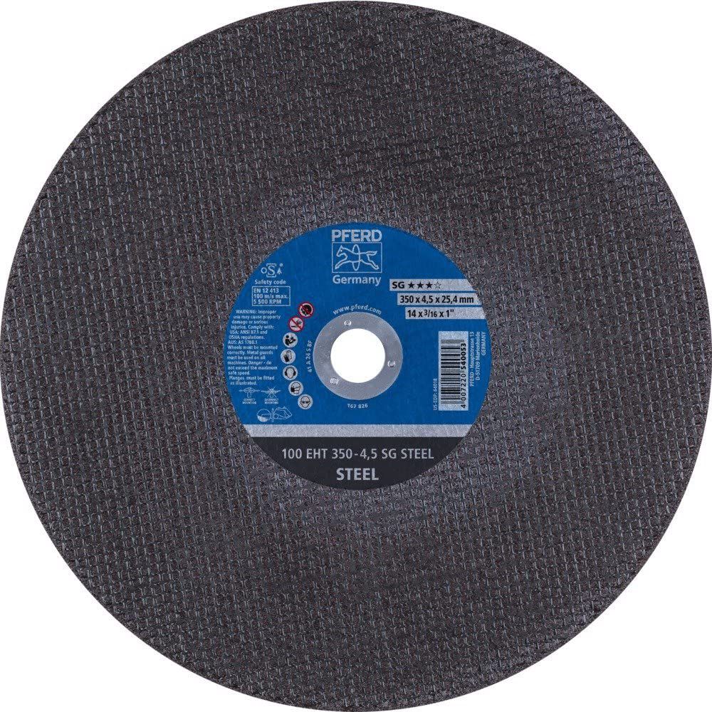 Trennscheibe EHT 350-4,5 SG STEEL/25.4 - Pferd  VE = 10 Stk. für Trennschleifer