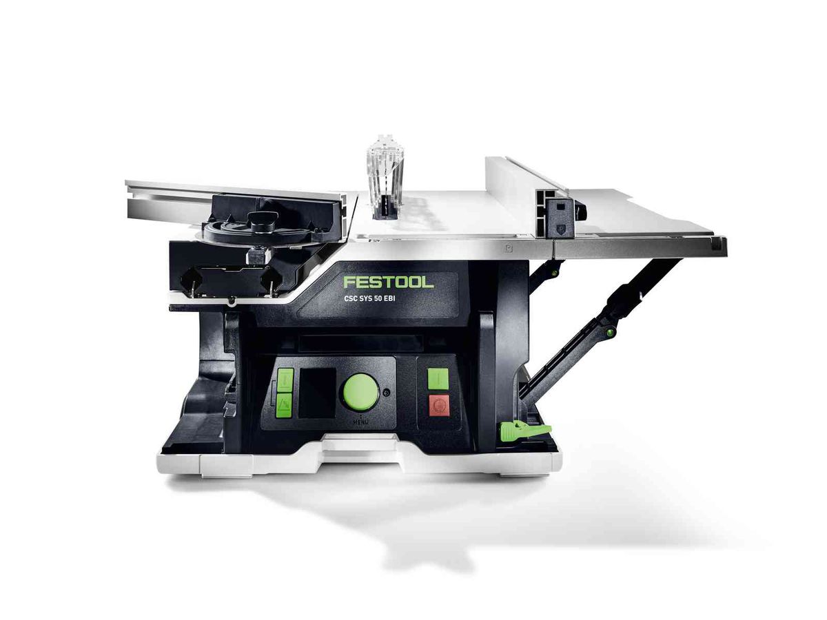 Akku-Tischkreissäge CSC SYS 50 EBI-Set - Festool, mit Akku 2 x 5 Ah.&Untergestell