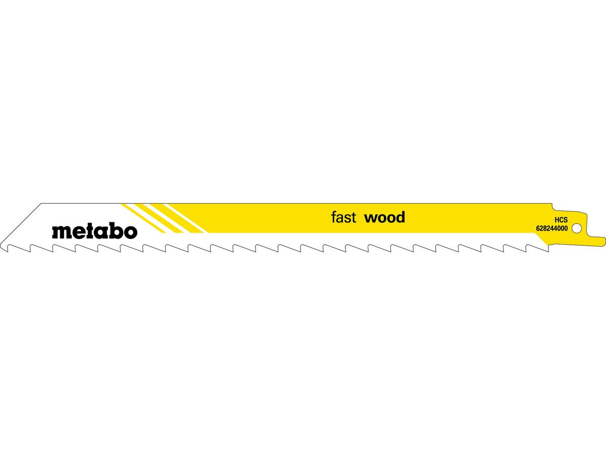 Säbelsägeblatt METABO 225x1.25 mm, 5 Stk - Fast Wood