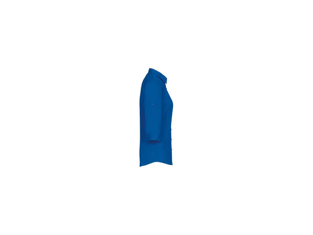 Bluse Vario-¾-Arm Perf. Gr. S, royalblau - 50% Baumwolle, 50% Polyester, 120 g/m²