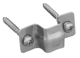 Befestigungsbride zu Schutzprofil - mit Inox A2 Holzschrauben 5x40 mm