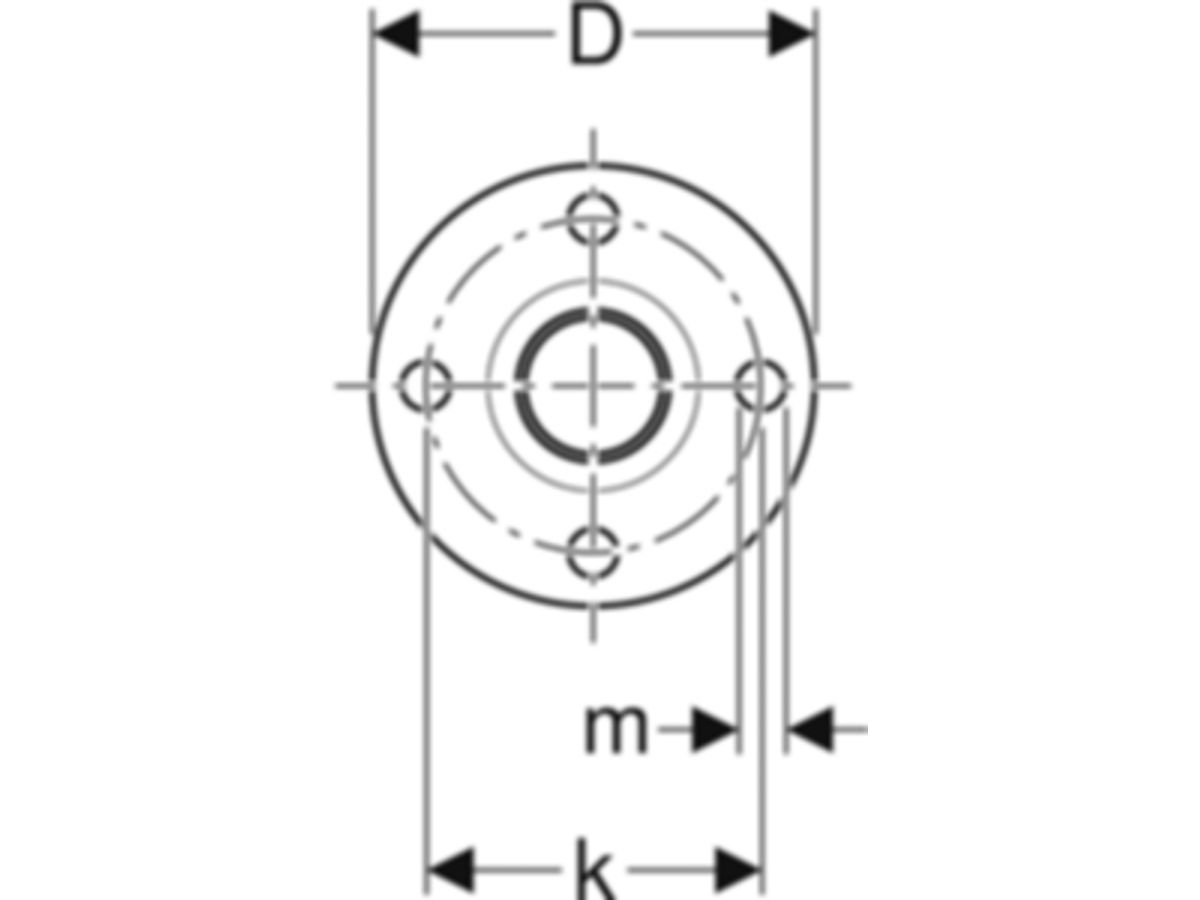 MPF-Flansch mit Steckende 76.1 mm - DN 65, PN 10/16