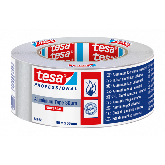 Aluminiumband TESA 30 µm - für dauerhafte Anwendungen geeignet