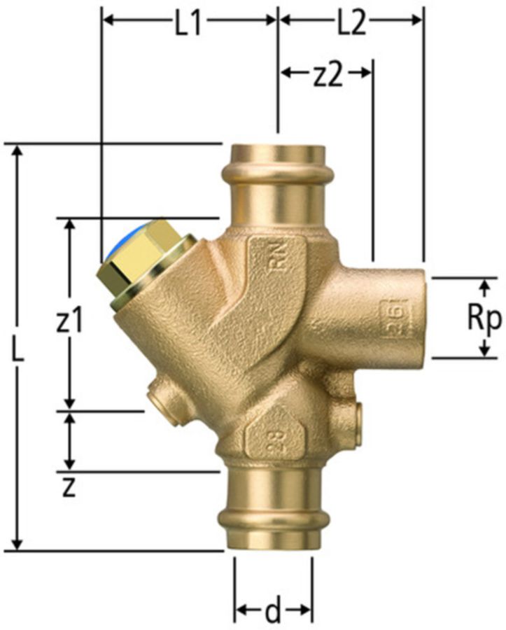Optipress-Rückflussverhinderer