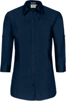 Bluse Vario-¾-Arm Perf. Gr. 2XL, tinte - 50% Baumwolle, 50% Polyester