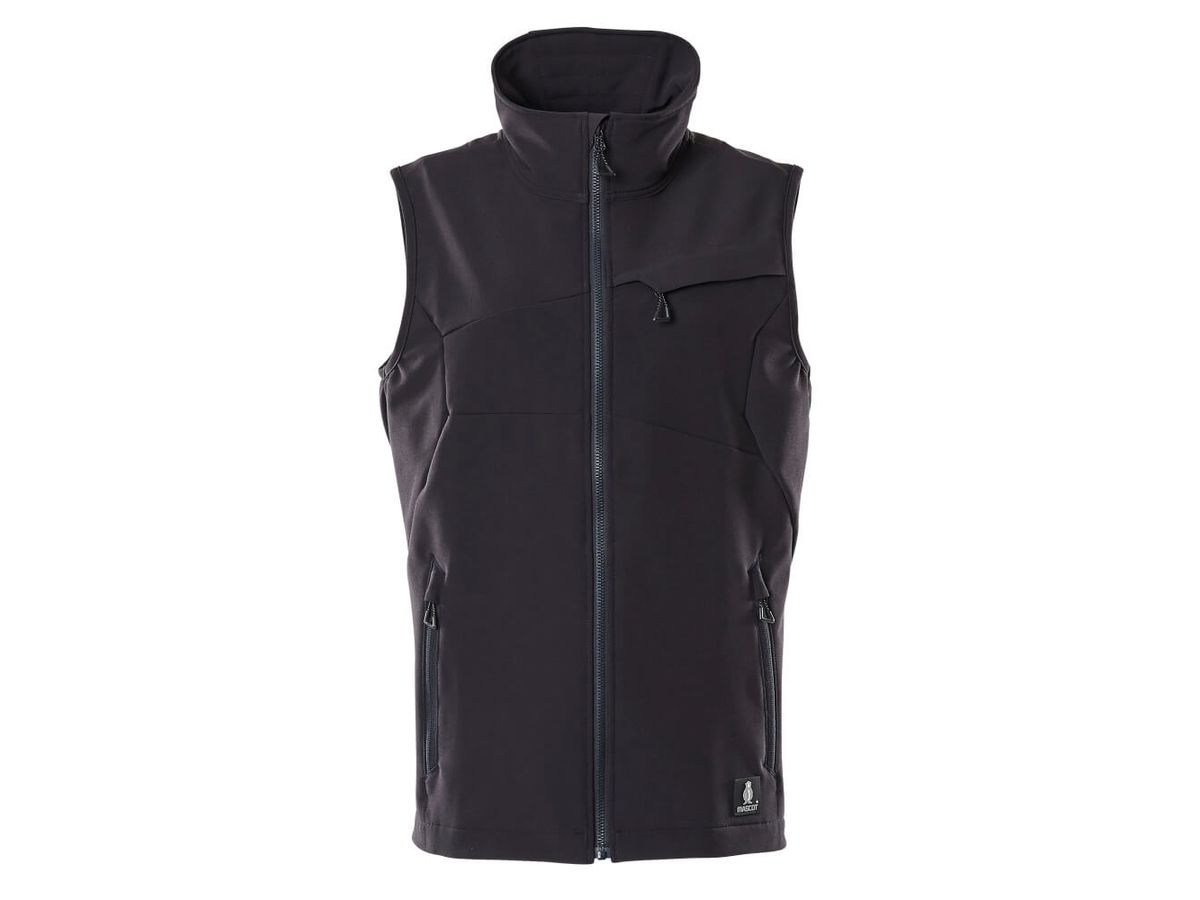 Weste Stretch - geringes Gewicht Gr. S - schwarzblau, 88% PES / 12% EOL