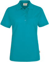 Damen-Poloshirt Perf. Gr. 2XL, smaragd - 50% Baumwolle, 50% Polyester, 200 g/m²