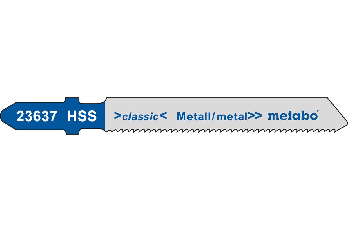 Stichsägeblatt METABO 51x1.7 mm, 5 Stk - Basic Metal (Bosch T118A)