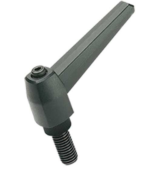 Verstellbare Klemmhebel Elesa MR.p - Thermoplast schwarz
