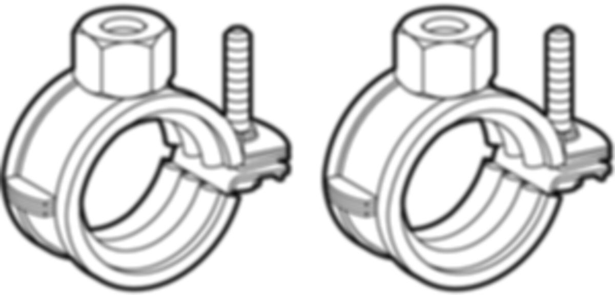 PushFit Befestigungs-Set Verteiler - gerade