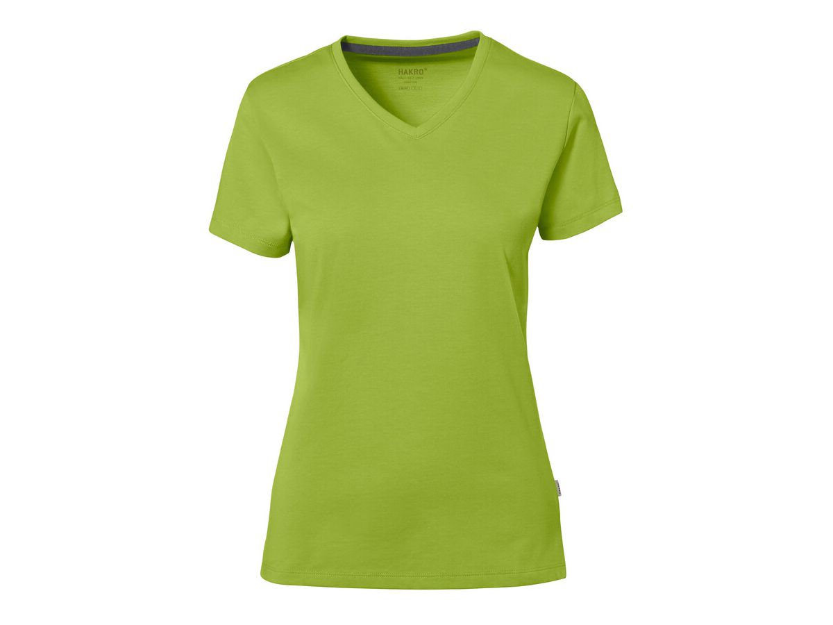 Cotton Tec Damen V-Shirt, Gr. 3XL - kiwi