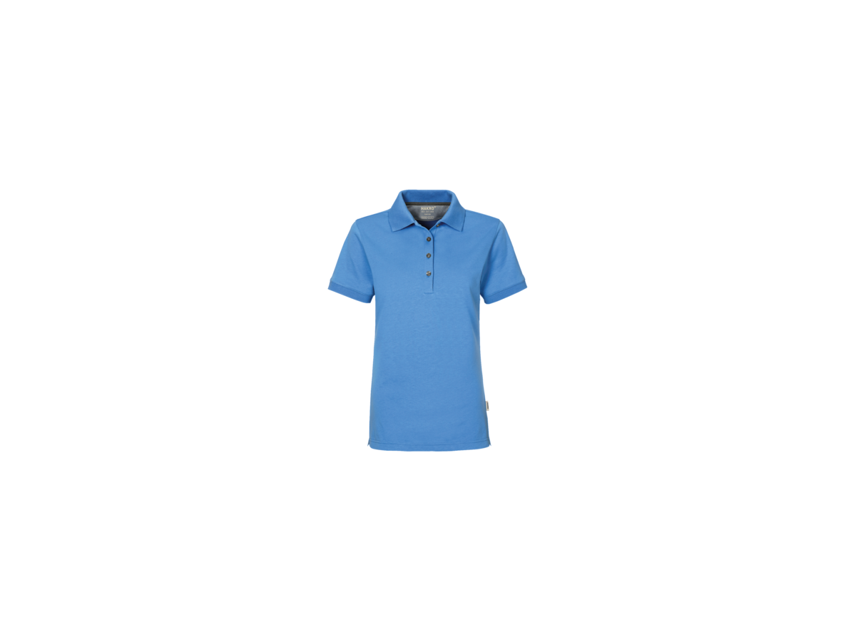Damen-Polosh. Cotton-Tec 2XL malibublau - 50% Baumwolle, 50% Polyester, 185 g/m²