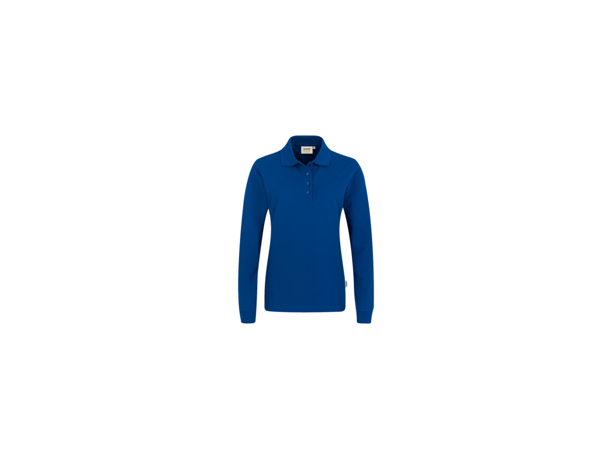 Damen-Longsl.-Polosh. Perf. XS u.mar.-b. - 50% Baumwolle, 50% Polyester, 220 g/m²