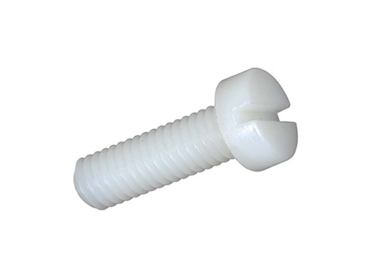 Zyl-Schr mit Schlitz Polyamid 6.6 M6x25 - DIN 84A    Pak à 100 Stk