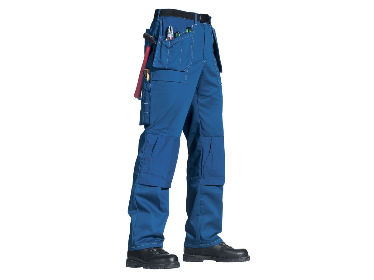 Werkzeug-Bundhose blau Gr. 40 - mit Knietaschen aus Cordura