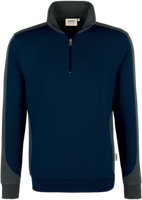 Zip-Sweatsh. Co. Perf. 2XL tinte/anth. - 50% Baumwolle, 50% Polyester