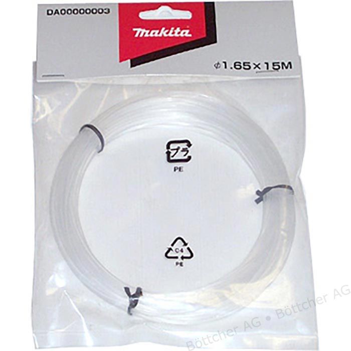Nylon Mähfaden MAKITA 1.6 mm Länge 15m - zu Modell DUR 181