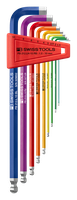 Winkelschraubenzieherset PB 212LH CN - bis Gr. 10, farbig pulverbeschichtet