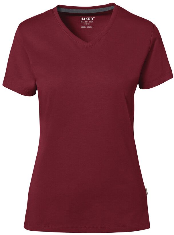 Damen V-Shirt Cotton Tec - 50% CO / 50% PES, 185 g/m²